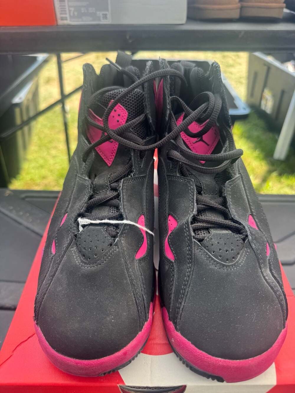 Nike Air Jordan True Flight GS Black/Sport Fuchsia Sneakers (342774-006)